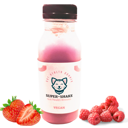 SUPER-SHAKE ++ Fraise-Framboise ++ PRÉBIOTIQUE + PROBIOTIQUE 